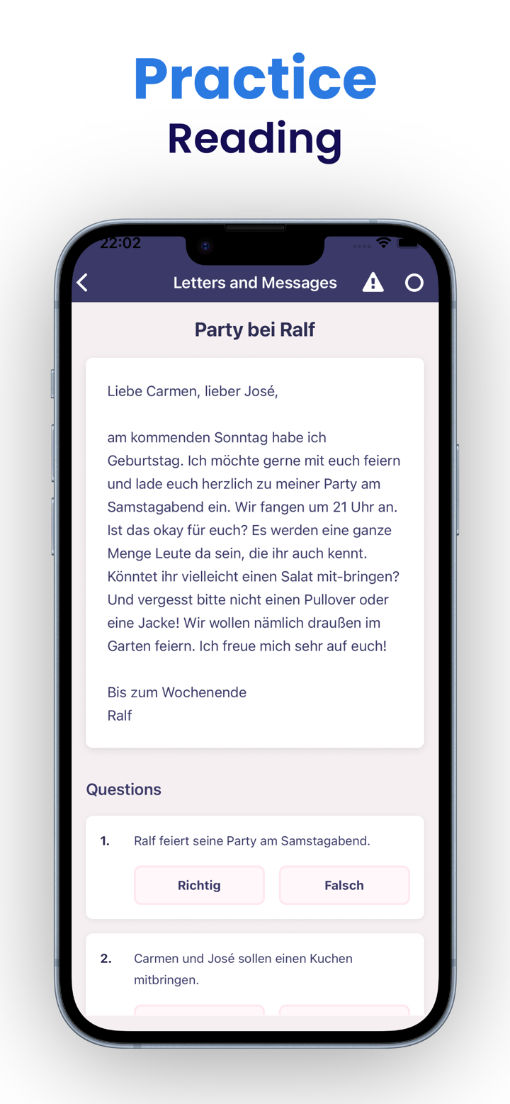 Goethe A1 German Exam Prep screenshot 3