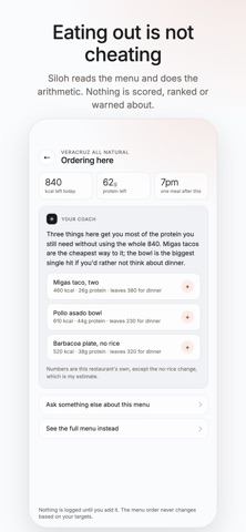 Siloh: Meal & Workout Planner Screenshot 2 of 10