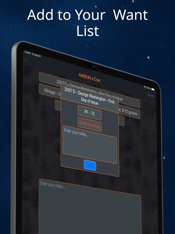 Presidential Dollar iPad screenshot