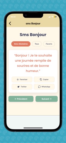 Bonjour Bonsoir Bonne nuit iPhone screenshot