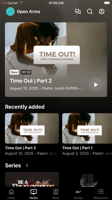 Open Arms CLT iPhone screenshot 2 - Education app