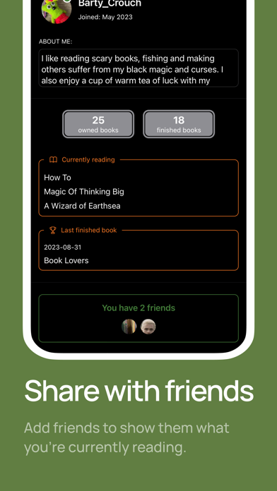 Book library - reading tracker Screenshot