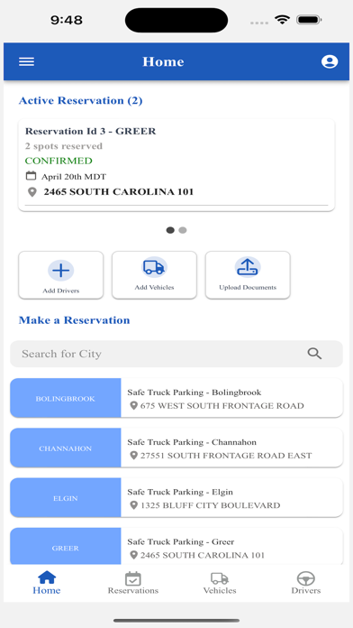 Safe Truck Parking Screenshot