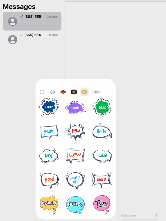 Talking Bubble Stickers