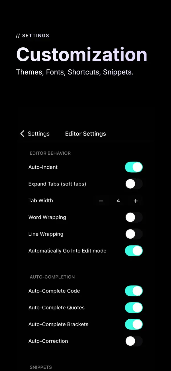 #6. Buffer Editor - Code Editor (iOS) โดย: Blakzero Oy
