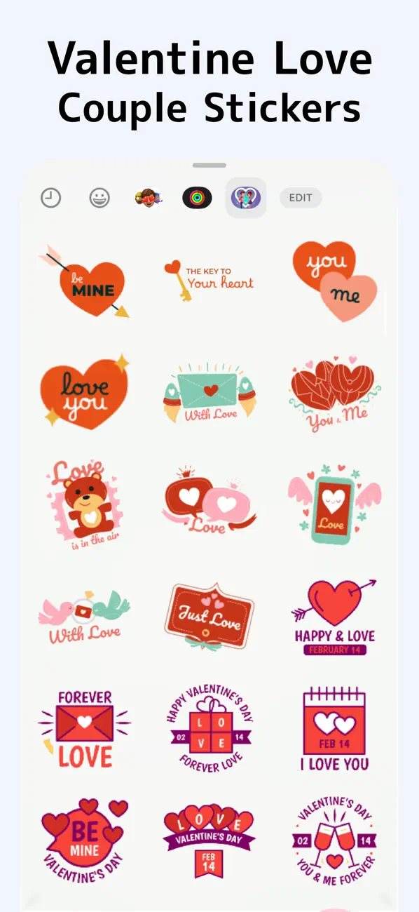 Screenshot #3 pour Valentine Love Couple Stickers