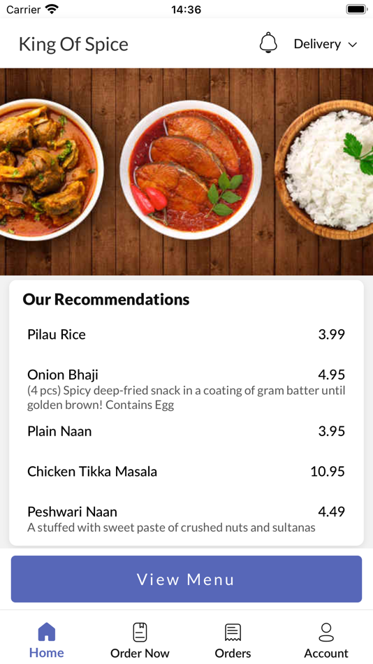 #2. King Of Spice Takeaway (iOS) Podle: FAROOQ AHMED