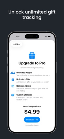 Wrapped Up - Track Your Gifts Screenshot 4 of 4