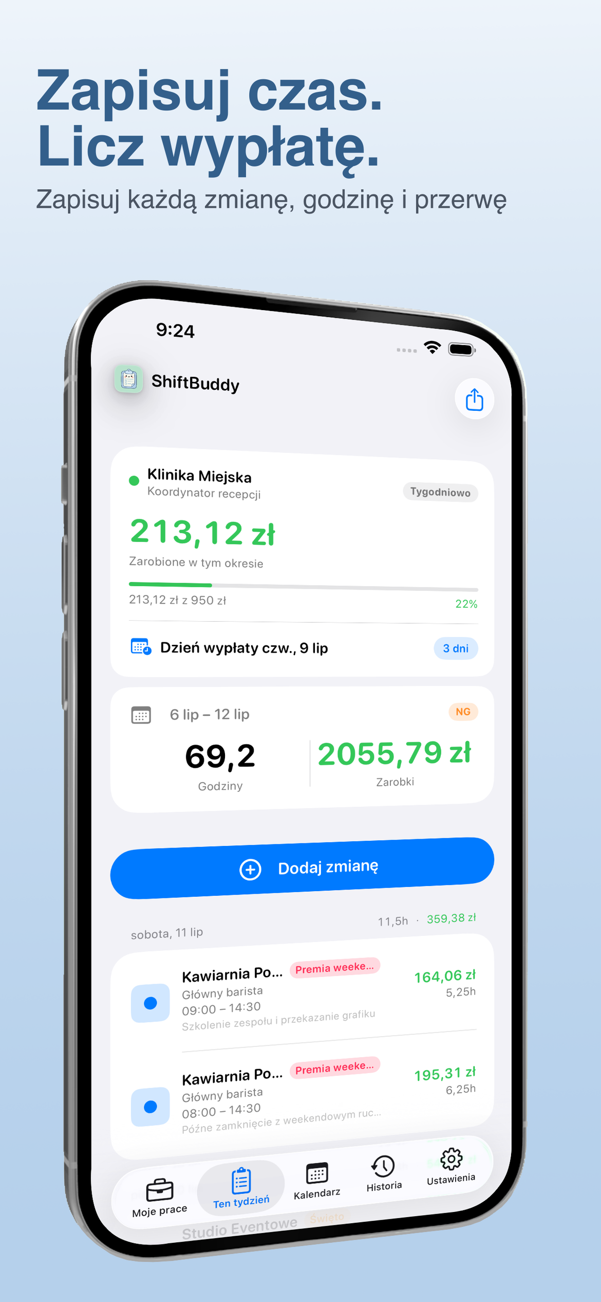 ShiftBuddy app screenshot 1