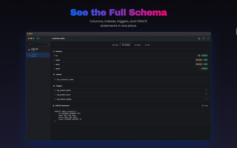 Strix SQLite Editor screenshot