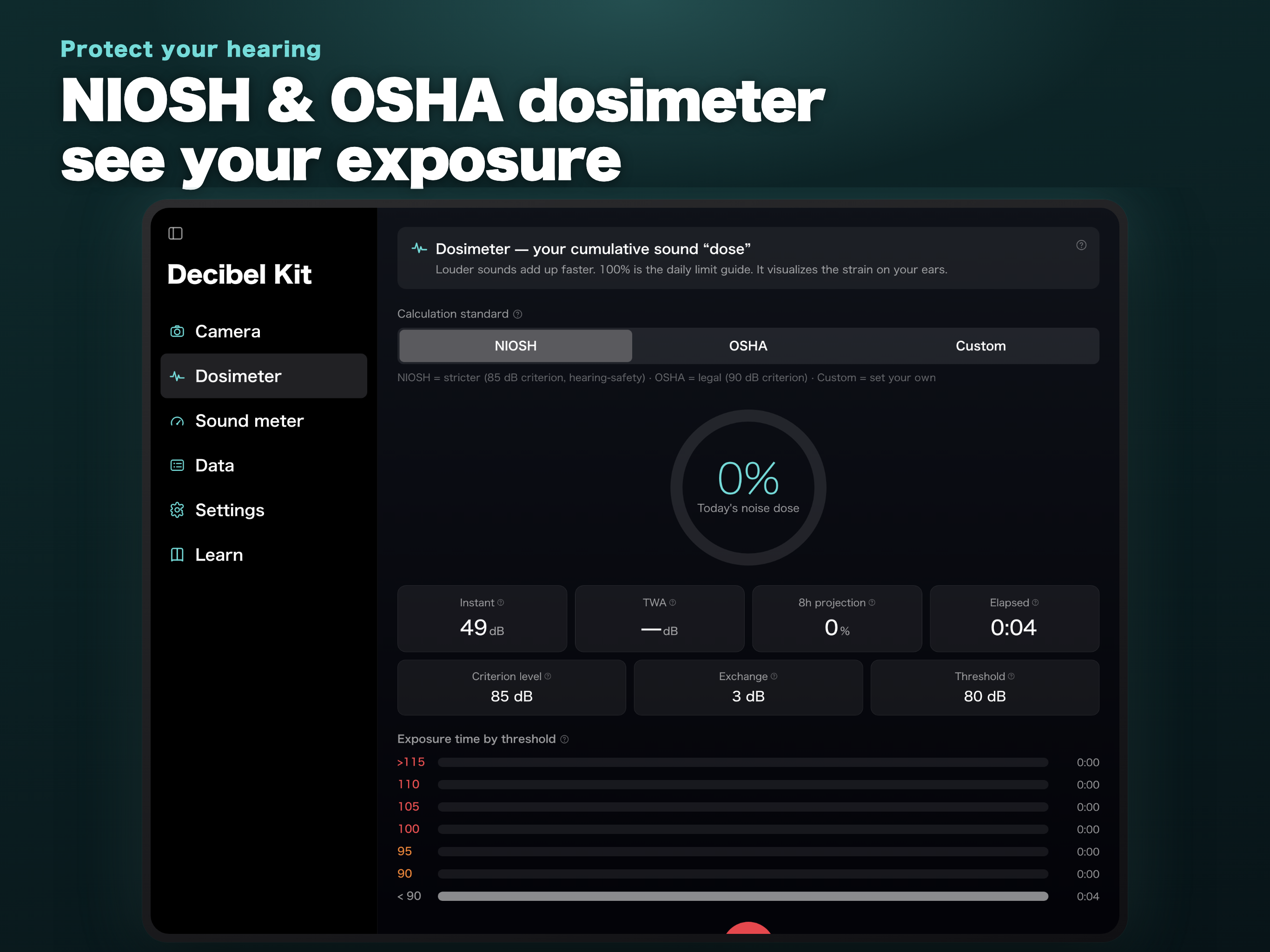 Decibel Kit: Noise Dosimeter screenshot 13