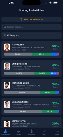 Soccer Factor Model screenshot