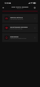 MXTracker - Maintenance Log screenshot