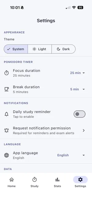 Exam Study Tracker screenshot 3