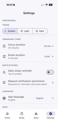Exam Study Tracker Screenshot 3 of 4