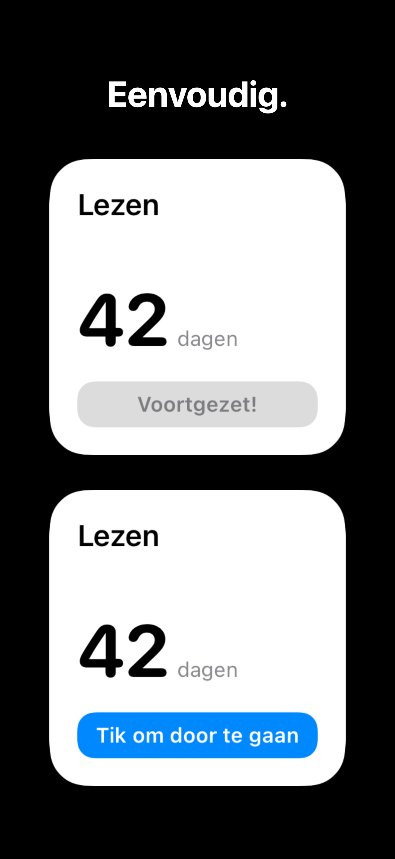 KeepGoing - Habit Tracker iOS screenshot 3 showing app interface