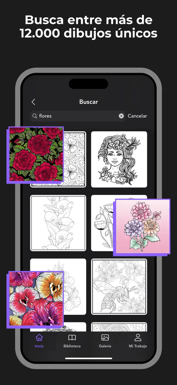 Adult Coloring Book - Pigment iOS Mod IPA screenshot 5 - iOS app interface
