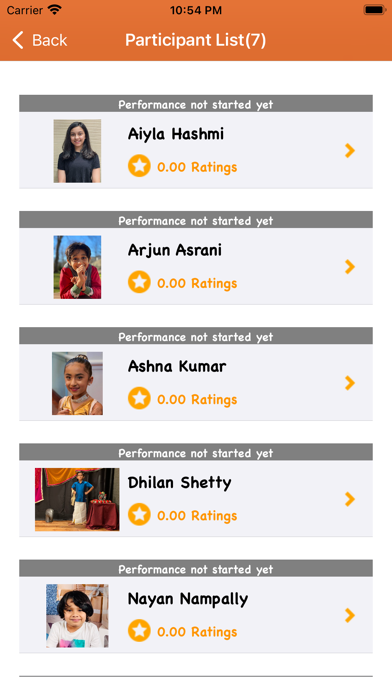Dance Pe Chance Voting App Screenshot