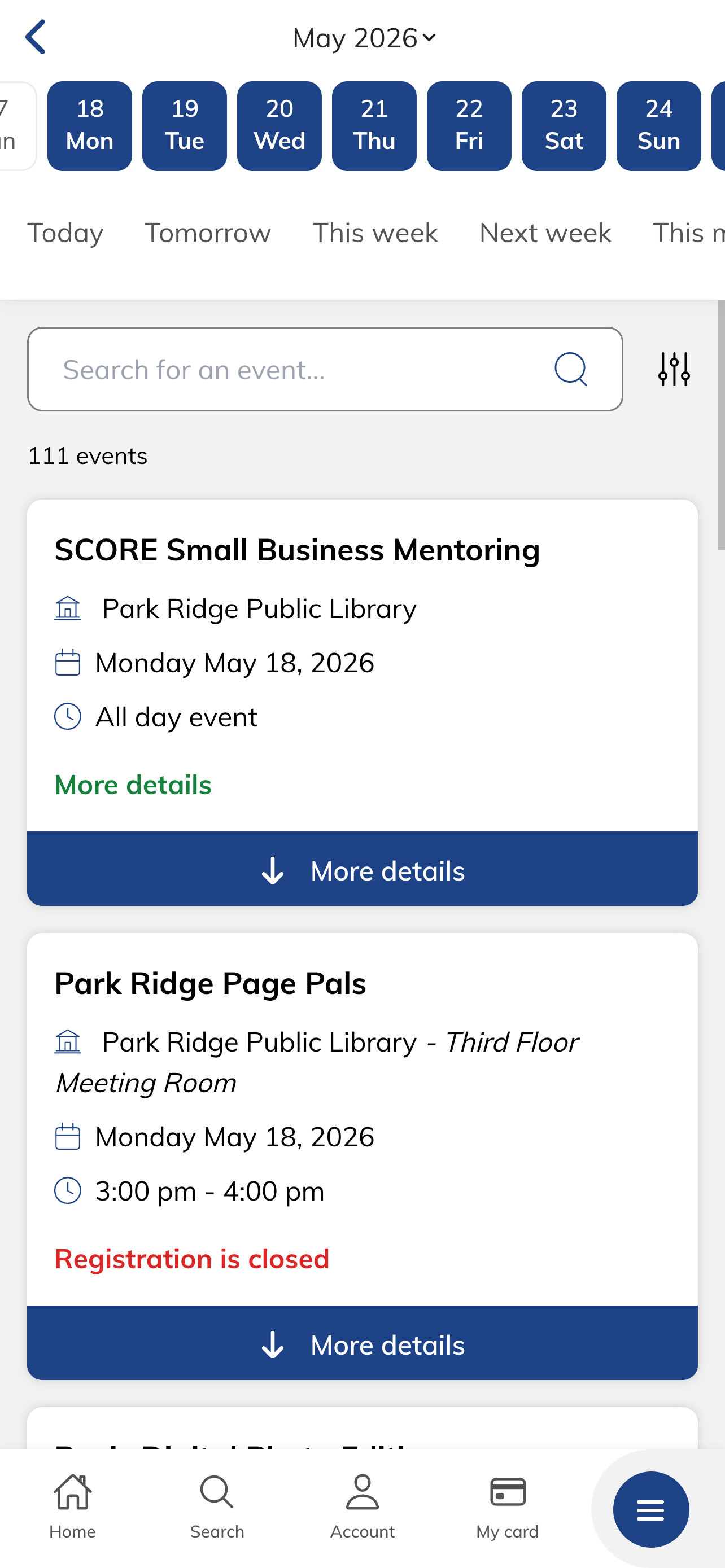 Park Ridge Public Library screenshot 3