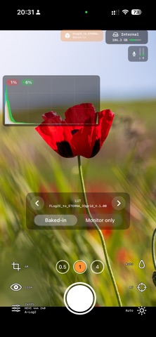 Log Cam: Open Gate by RAW Cam iPhone screenshot
