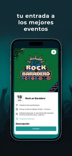 Livepass Argentina iPhone screenshot 2