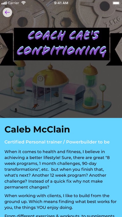 Coach Cae's Conditioning by Caleb McClain