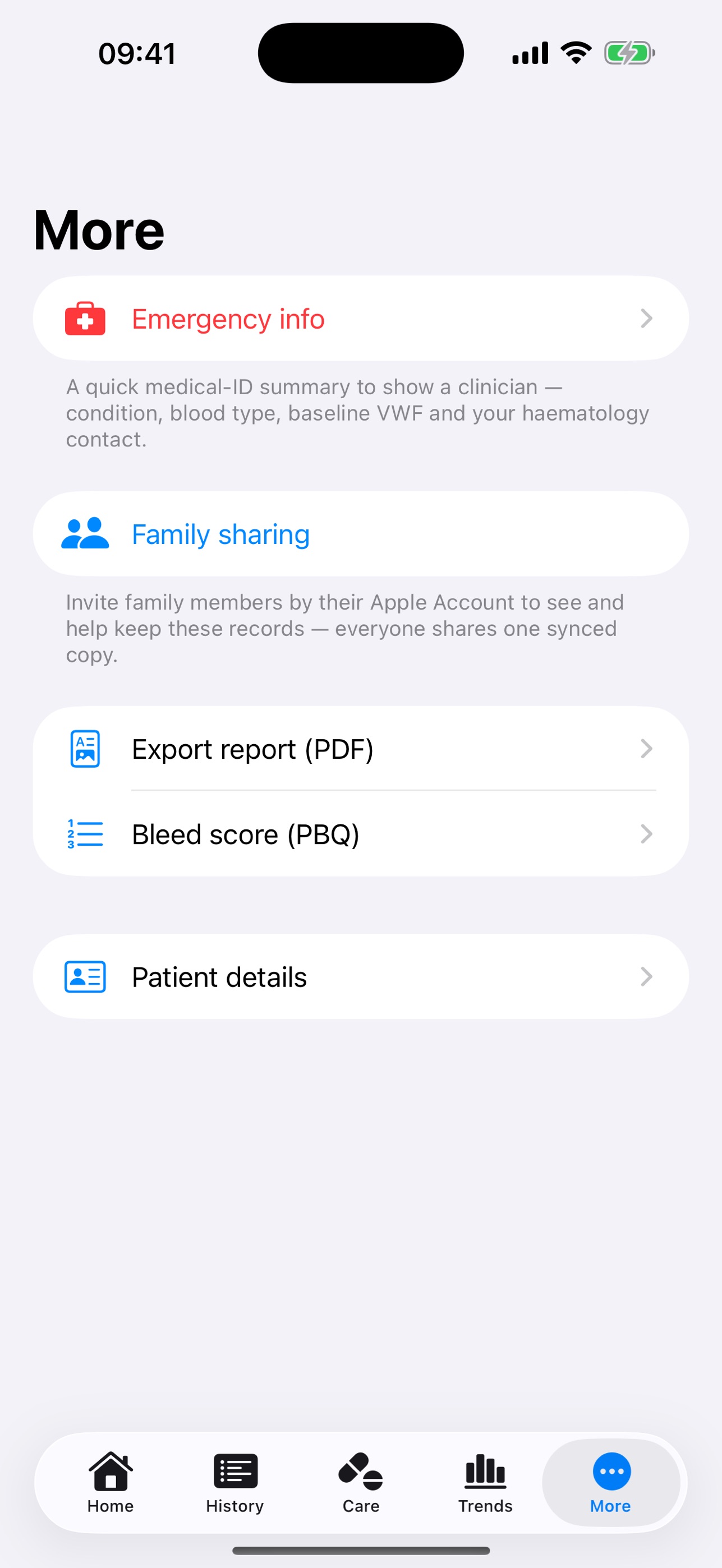 Screenshot 1 of VWD Tracker
