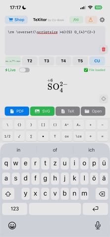 TeXitor screenshot