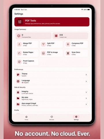 PDF Merger & PDF Splitter iPad screenshot