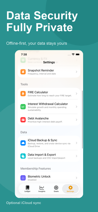 Aseta - Net Worth Tracker Screenshot 8 of 9