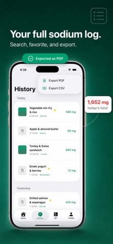 Sodium Tracker: Salt & BP Log Screenshot 5 of 6