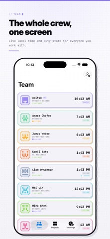 Dayshift: Team Time Zones screenshot