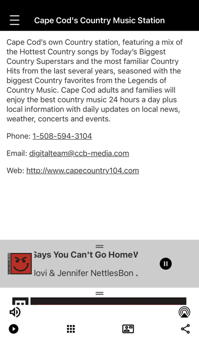Cape Country 104 WKPE Screenshot