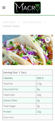 Macro Meals App Screenshot 3 of 3