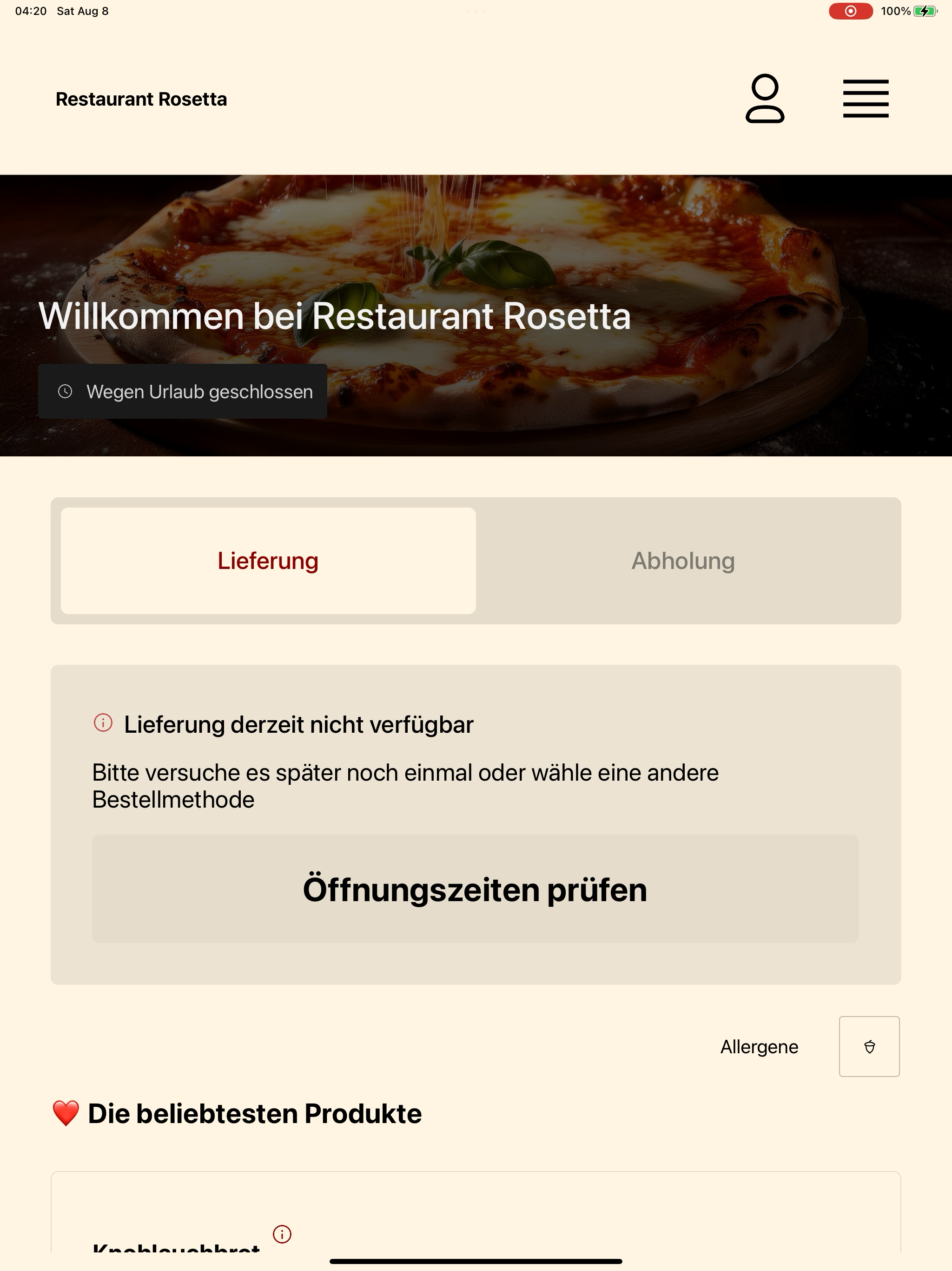 Restaurant Rosetta screenshot 13