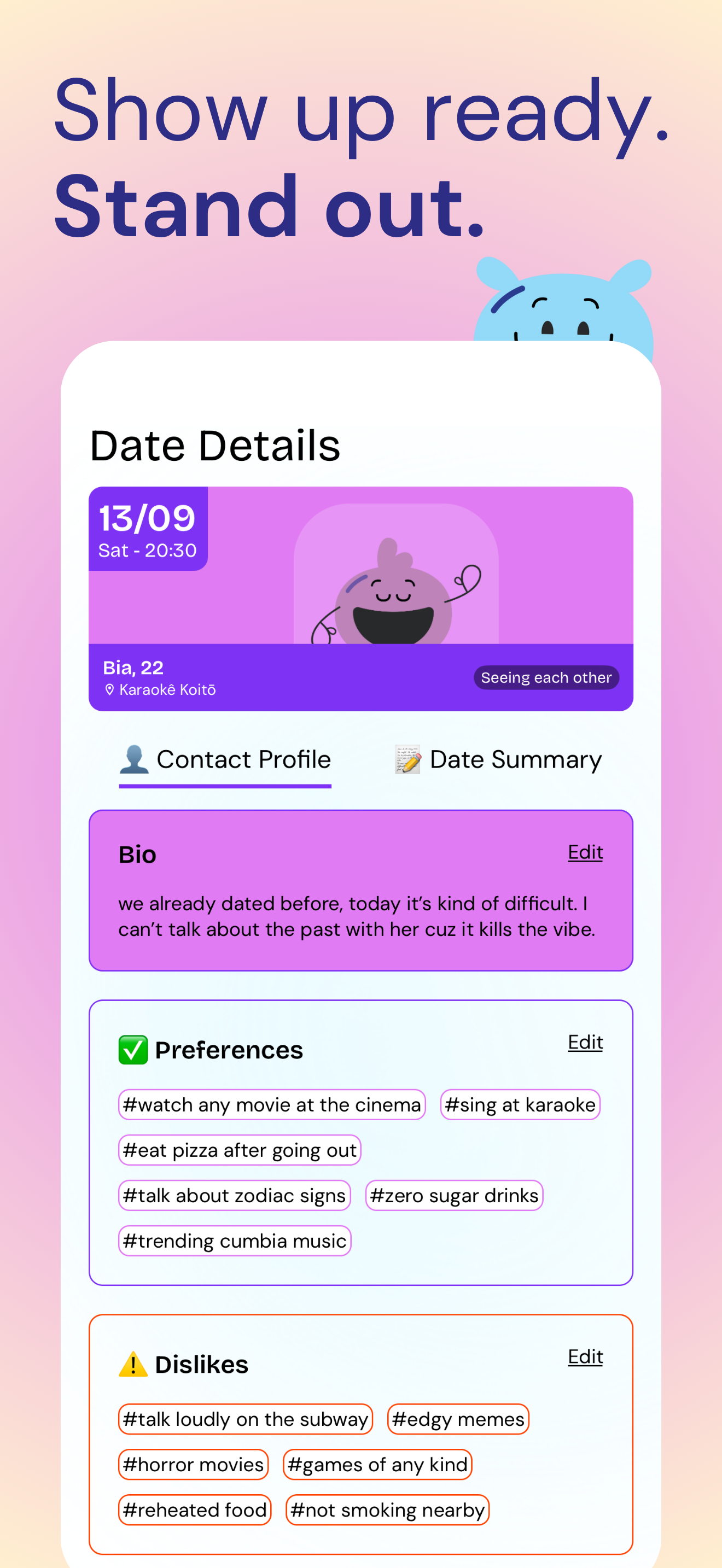 Koit Dates & Contacts