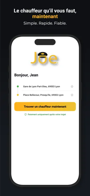Joe – Commandez votre course screenshot 1