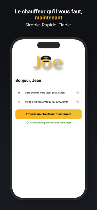 Joe – Commandez votre course Screenshot 1 of 6