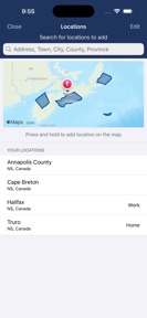 Nova Scotia Emergency Alert screenshot