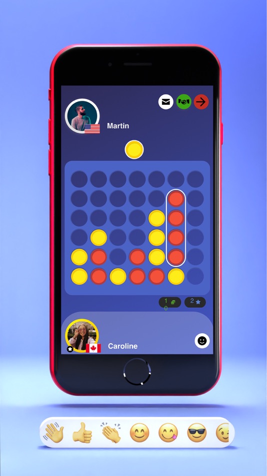 #10. Four in a Row - Connect Lines (iOS) Podle: DonkeyCat GmbH