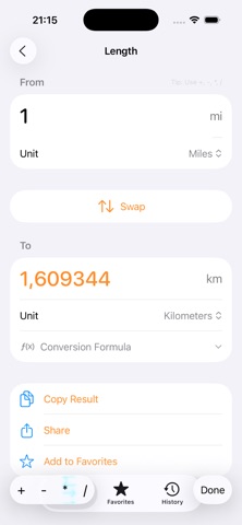 UnitConverter mi.rs screenshot