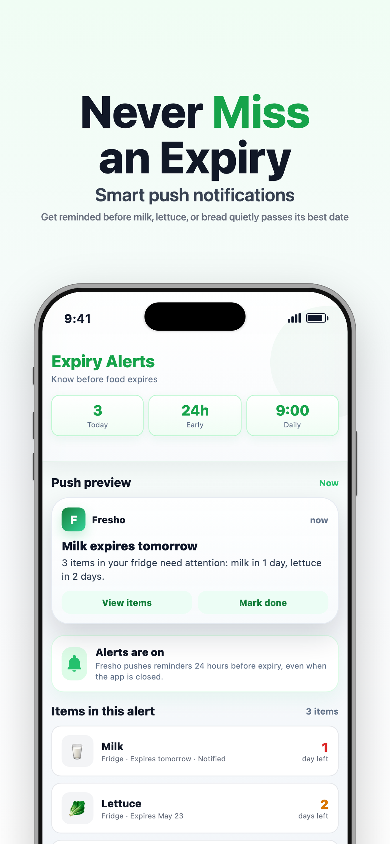 Fresho Food Expiry Tracker screenshot 3