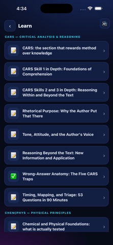 MCAT Ready iPhone screenshot