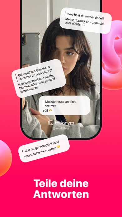 tellonym - frag mich alles iPhone screenshot 2