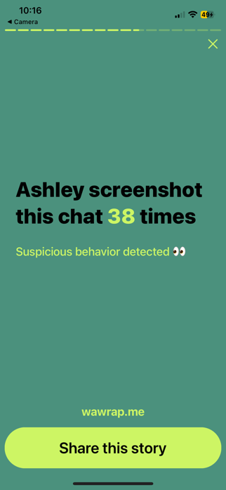 My WA Wrapped Screenshot 2 of 5