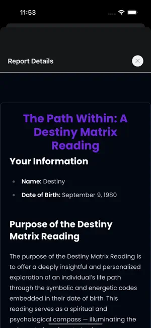 Destiny Matrix Chart Calculate screenshot 2