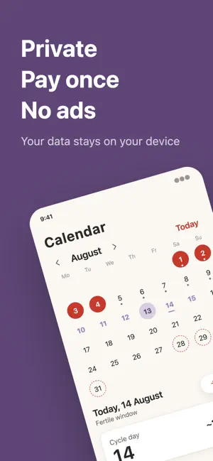 CycleNote: Period Calendar screenshot 1