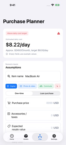 Yongdu: Asset Cost Tracker screenshot 3