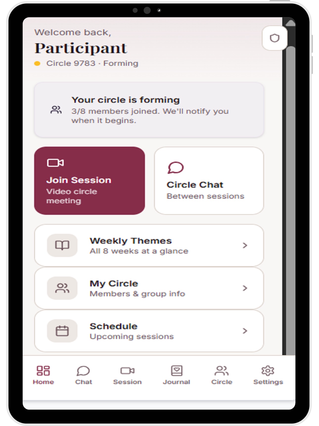 Screenshot 4 of Kindred: Peer Support Circle