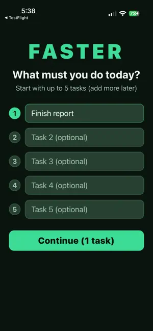 FASTER: Must Do Today screenshot 1